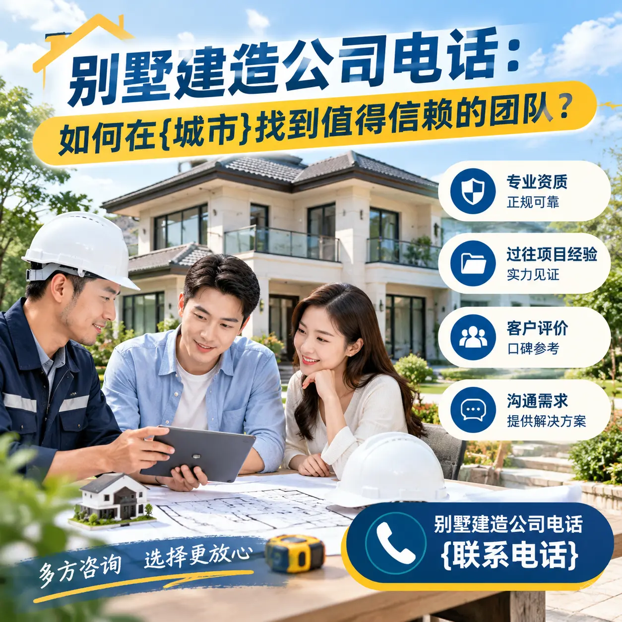 别墅建造公司电话：如何在安顺找到值得信赖的团队？