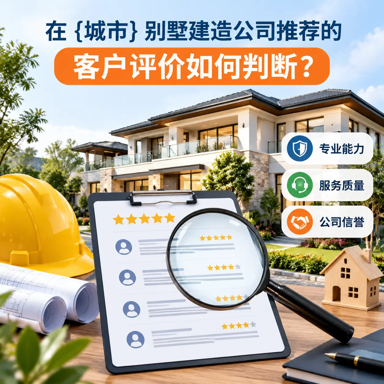 在 安顺 别墅建造公司推荐的客户评价如何判断？
