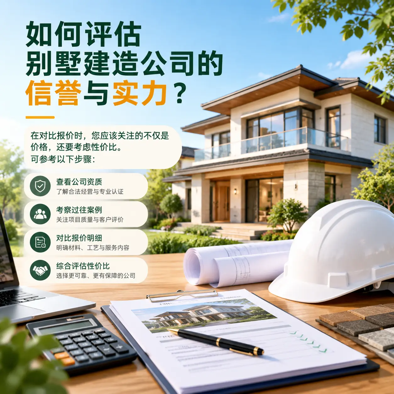 如何评估 安顺 别墅建造公司的信誉与实力?
