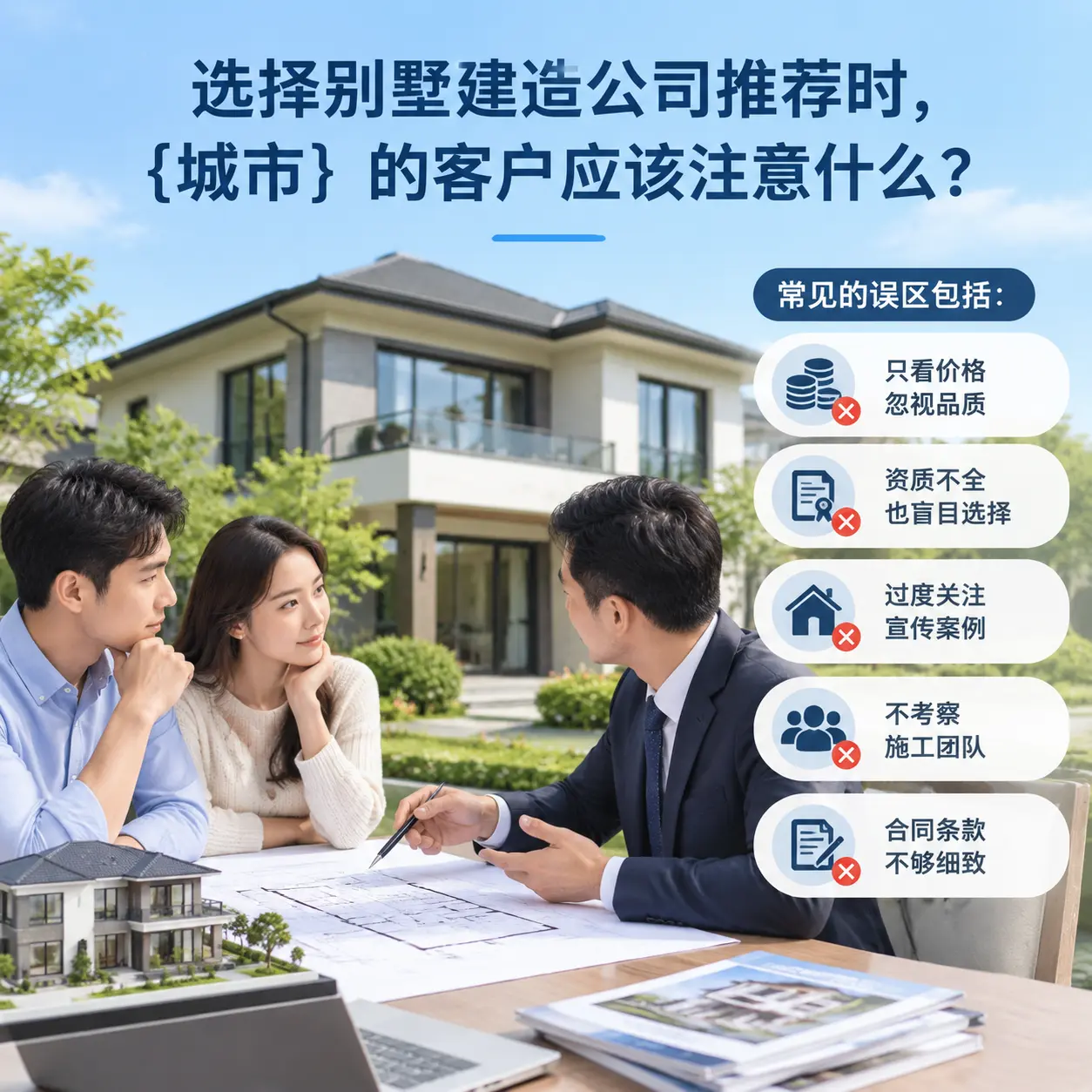 选择别墅建造公司推荐时,安顺 的客户应该注意什么?