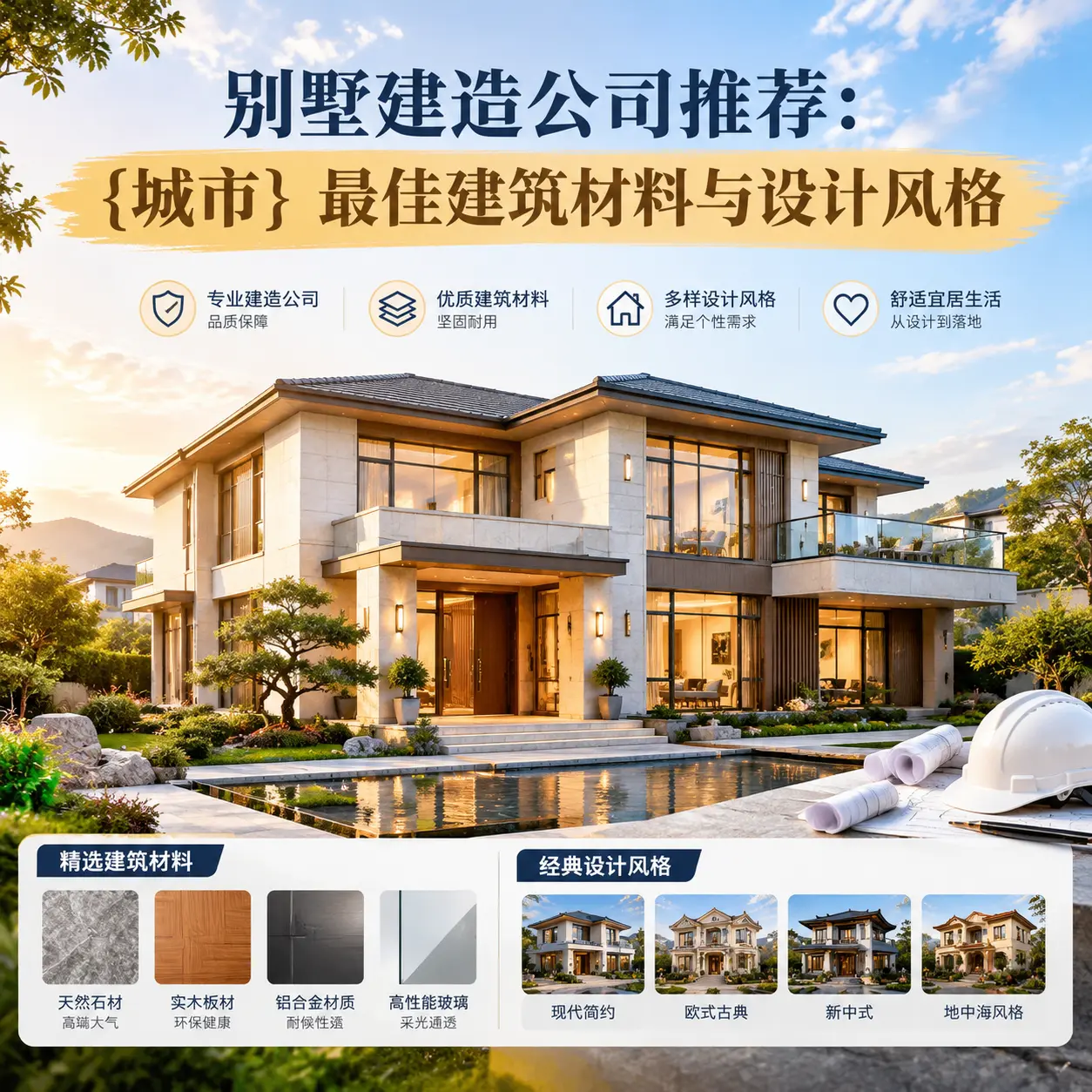 别墅建造公司推荐： 安顺 最佳建筑材料与设计风格