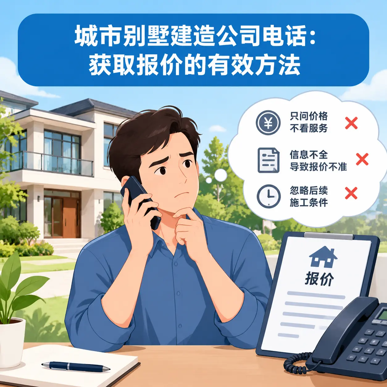 安顺别墅建造公司电话:获取报价的有效方法